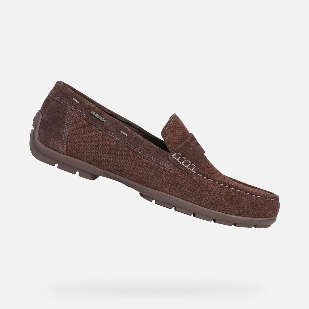 Geox Erkek Loafers Bordo - Moner 2Fit - XSQ-950617